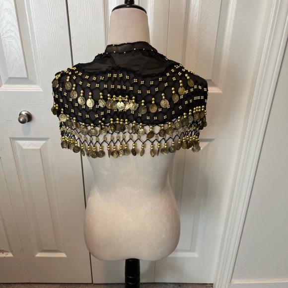 Women’s scarf with coins - Picture 2 of 9